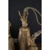 Metal Christmas Bells with Deer Finials Antique Gold – Festive Decor Set of 3 Kalalou - 2 of 3