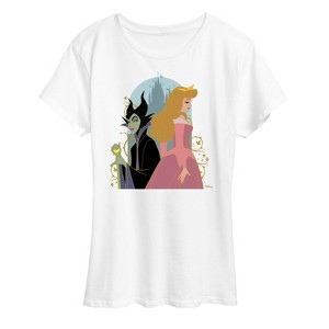 Women's - Disney Princess - Malifecent And Sleeping Beauty Short Sleeve Graphic T-Shirt - 1 of 4