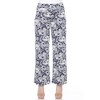 Women's Floral Paisley Wide Leg Palazzo Pants - White Mark - 2 of 4