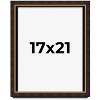 PosterPalooza | Modern Shadow Box 1" Depth Brown Picture Frame - UV Acrylic, Backing, Hanging Hardware - 2 of 4