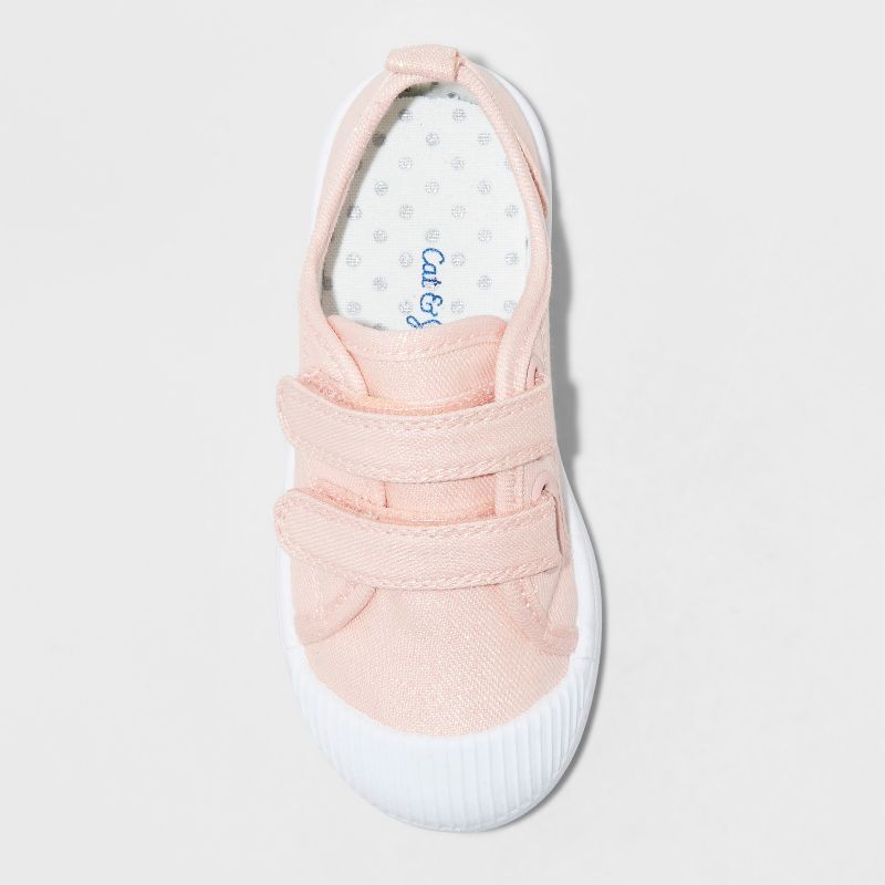 Toddler Madge Adjustable Easy Close Sneakers - Cat &#38; Jack&#8482; Pink 9, 3 of 4
