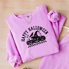 Simply Sage Market Happy Halloween Arch Distressed Lightweight Garment Dyed Sweatshirt - 3 of 4