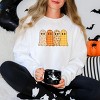 Four Ghosts Checkered Quilted Printed -  Womens Sweatshirt - 3 of 3