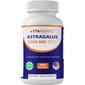 Astragalus 5000mg per serving - 200 Vegetarian Capsules - 1 of 4