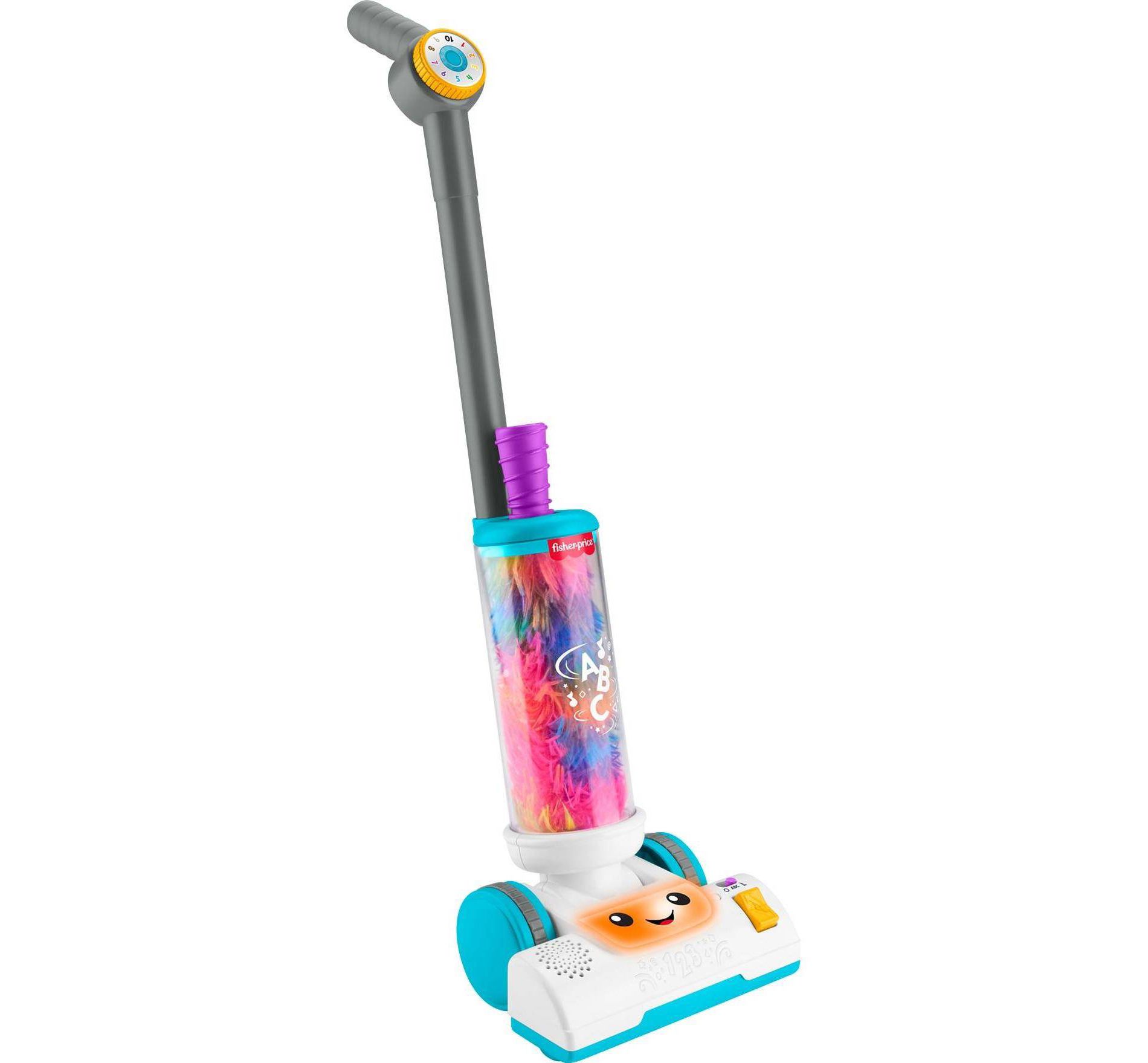 Fisher-Price Laugh & Learn 2-in-1 Vacuum Toddler Electronic Learning Toy with Lights & Music