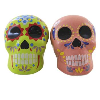 Transpac 2.25 In Day Of The Dead Salt And Pepper Shakers Salt And Pepper Shakers