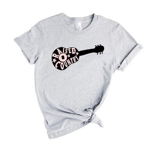 Simply Sage Market Women's Raised On Country Guitar Short Sleeve Graphic Tee - 1 of 3