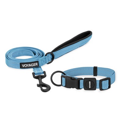 Voyager Step-In Air All Weather Mesh Harness and Reflective Dog 5 ft Leash Combo with Neoprene Handle, for Small, Medium and Large Breed Puppies by Be