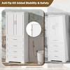 Dexmalle 72.2'' Tall Freestanding Bathroom Cabinet with 3 Drawers and Adjustable Shelf - 4 of 4