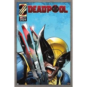 Trends International Marvel Deadpool & Wolverine - Homage Cover Wolverine Claws Framed Wall Poster Prints - 1 of 4