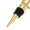 Unique Bargains Bottle Stoppers Zinc Alloy PTR Gold Tone 3.94"x1.50"x0.79" 1 Pc - 3 of 3
