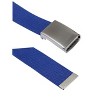 Unique Bargains Neutral Canvas No Holes Slide Buckle Adjustable Waist Belt 1 Pc - 2 of 4