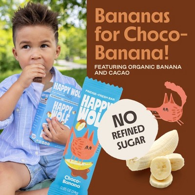 Happy Wolf Organic Kids Refrigerated Snack Bars, Choco-Banana - 4.23oz/5ct