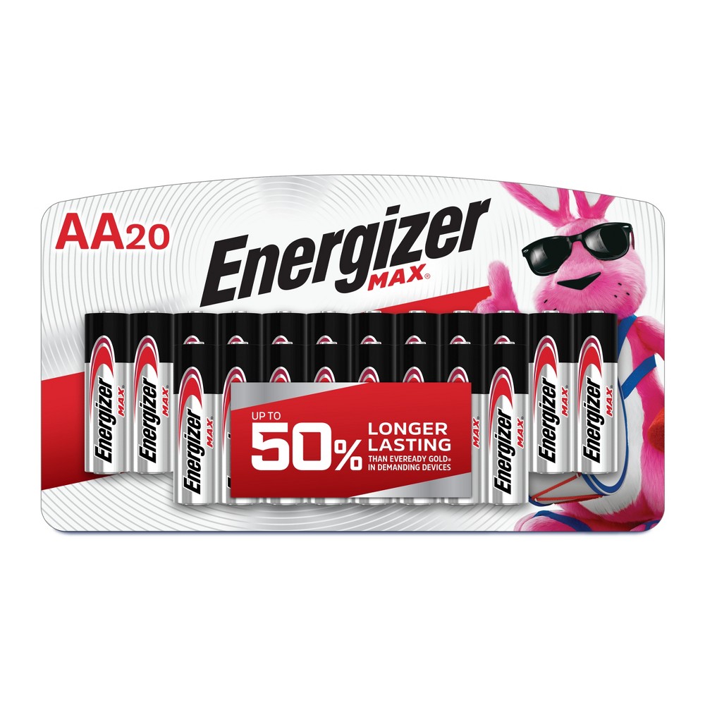 UPC 039800109941 product image for Energizer Max AA Batteries - 20pk Alkaline Battery | upcitemdb.com
