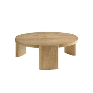 Bristol Mid-Century Round Coffee Table, Kepler Driftwood - 1 of 4