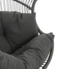 Chic Crate - Premium Dark Gray/Outdoor Wicker Glider Chair - Comfortable and Stylish Choice for Your Outdoor Space - 3 of 4