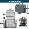 PAVILIA Large Hanging Toiletry Bag, Travel Women Men Cosmetic Organizer, Water Resistant Makeup Accessories Essentials Kit - 2 of 4