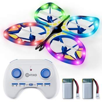 Contixo TD2 Butterfly RC Drone: 3D Flip, Headless Mode, LED Lights, Propeller Protection