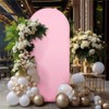 3-Piece Set Polyester + Spandex Wedding Arch Fabric Set 6Ft + 6.6Ft + 7.2Ft Background Frame Zipper Fabric Set - 4 of 4