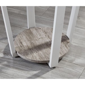 NicBex Round End Table with Storage Base for Living Room, Apartment - 1 of 4