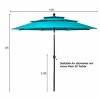 Tangkula Patio Market 10ft 3 Tier Umbrella Double Vented Aluminum Sunshade Shelter - 3 of 4