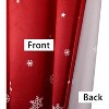 Christmas Snowflake Window Valance, Red Velvet Short Curtain, 52x15 Inch, Rod Pocket, 1 Panel, Holiday Window Treatment for  Bathroom, Bedroom - 4 of 4