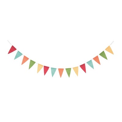 Transpac Polyester 70 in. Multicolor Spring Colorful Flag Garland