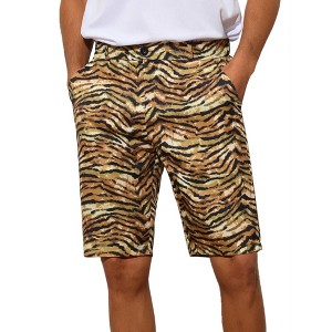 INSPIRE CHIC Men's Summer Regular Fit Animal Printed Shorts - 1 of 4