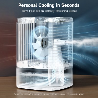 HiCOZY White and Blue Portable Air Cooler with Humidifier