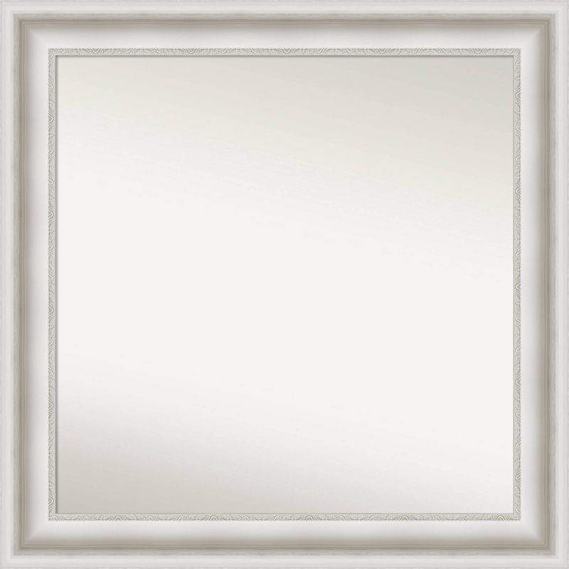 32&#34; x 32&#34; Non-Beveled Parlor White Wall Mirror - Amanti Art, 1 of 10