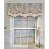 RLF Home 3" Rod Pocket High Quality Fabric Nobility Glory Valance for Windows 50" x 16" Gary - 2 of 4