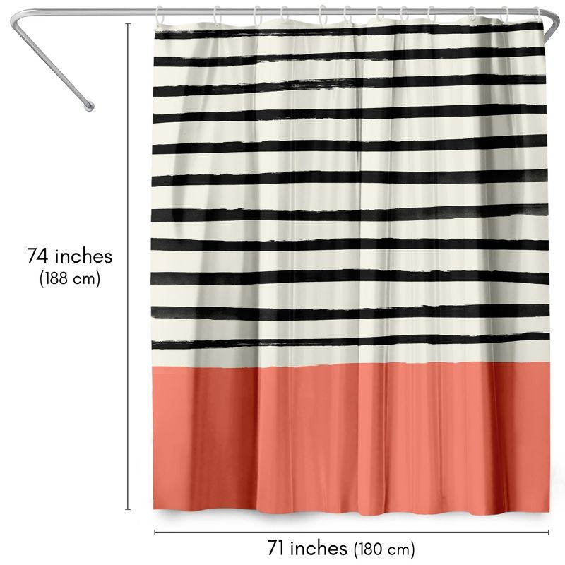 Americanflat 71" x 74" Shower Curtain by Leah Flores, 3 of 8