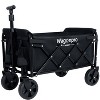 Expandable Dual-Layer Utility Wagon with 100% Extra Space - 225lbs Grocery Cart for Camping, Shopping, Sports, Gardening, Fishing, Pink - 3 of 4