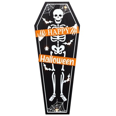 The Lakeside Collection Lighted Halloween Porch Leaner or Door Sign
