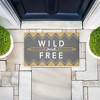 Stupell Industries Desert Boho Wild & Free Printed Outdoor Door Mat, design by Alison Tauber, 18"x30" - 4 of 4