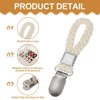 Unique Bargains Cotton Loop Metal Clothing Towel Storage Clips 4.3" - 3 of 4
