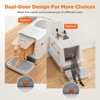 JOEJOY Premium Stainless Steel Litter Box, Triple Filter System & Charcoal Deodorizer, Extra Large Enclosed Potty Tray for Fat Cats & Multiple Cats - 4 of 4