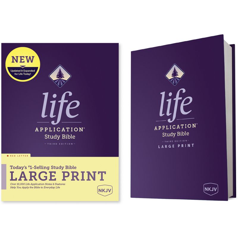 NKJV Life Application Study Bible, Third Edition, Large Print (Hardcover, Red Letter), 1 of 2