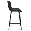 Grungis Modern Counter Height Bar Stools with PU Upholstered Seat,Accent Chair with Ergonomic Contours,Dining Chair for Dining Room - 3 of 4