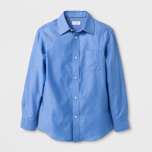 Boys' Long Sleeve Woven Button-Down Shirt - Cat & Jack™ - 1 of 1