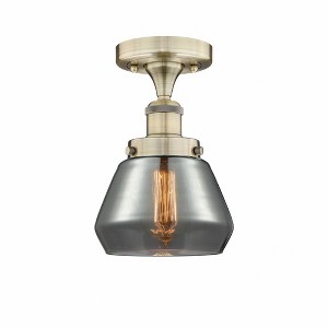 Fulton - 1 Light Semi-Flush Mount In Industrial Style-8.25 Inches Tall and 6.5 Inches Wide - 1 of 1