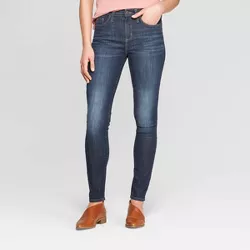 Women's High-Rise Skinny Jeans - Universal Thread™ Dark Wash 0