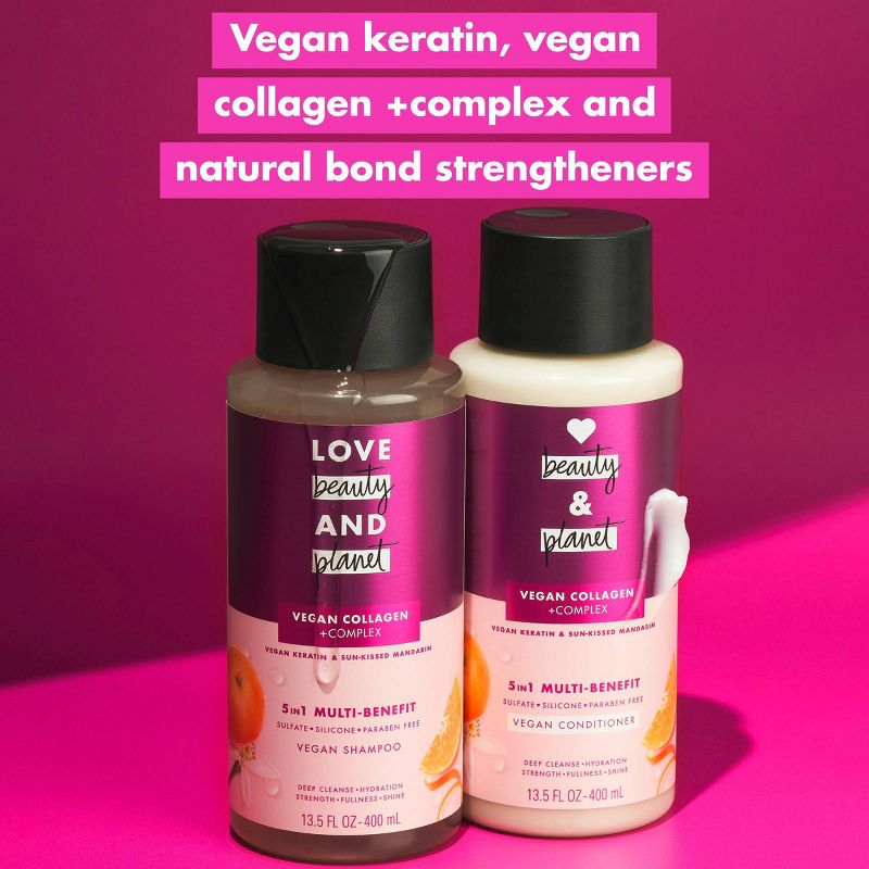 Love Beauty and Planet Vegan Keratin & Sun-Kissed Mandarin Sulfate-Free Shampoo, 5 of 11