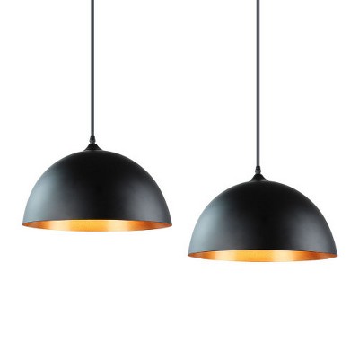 TOBILI Modern minimalist pendant lamp - black+Black Walnut