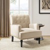 Bonifacio Contemporary Velvet button-tufted back Armchair with Nailhead Trim | Karat Home - 3 of 4