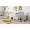 MAYEERTY Full Size Wood Low Loft Bed with Ladder, ladder can be placed on the left or right, White - 4 of 4