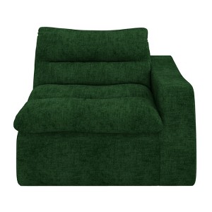 Vynxaria Bean Bag Seats - Emerald Green Floor Lounger with Right Armrest, Modern Ergonomic Sofa Chair for Living Spaces - 1 of 4