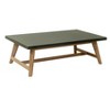 Coffee Table 14.6"H, Faux Concrete & Acacia Wood, Gray & Natural Finish, Modern Rectangular Design by Zuo Modern - 2 of 4