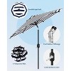 9FT Outdoor Patio Umbrella with Push Button Tilt & Crank, Market Umbrella, 8 Sturdy Ribs UV Protection for Garden Backyard Pool Deck - 2 of 4