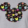 Women's - Disney - Mickey And Minnie Doodles Cropped Graphic T-Shirt - 2 of 4